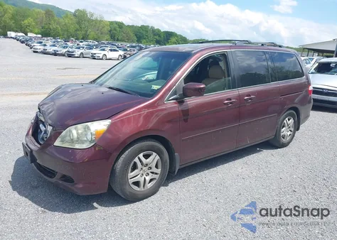 2007 Honda Odyssey Ex-L из США, поврежденный, VIN 5FNRL38787B425592